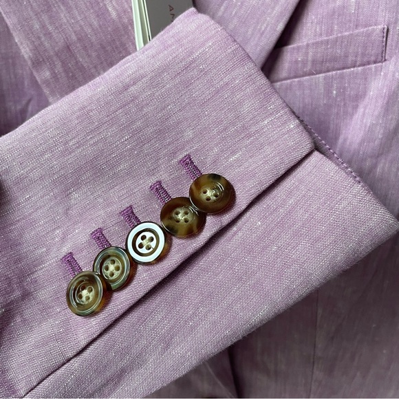 Veronica Beard Stretch Linen Dickey Jacket Pink Size 10 - Picture 5 of 6